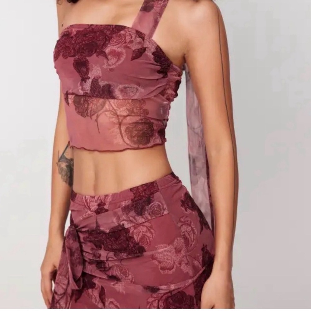 Crider sheer top and skirt New with tags